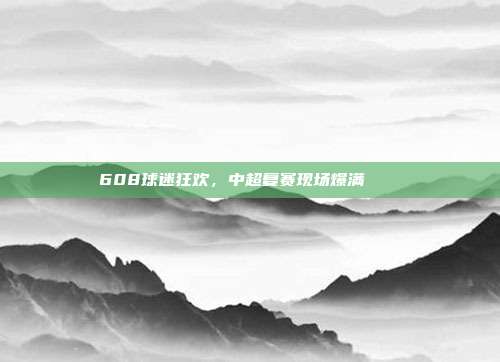 608球迷狂欢，中超复赛现场爆满🎉⚡  第1张