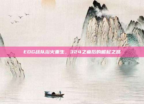 EDG战队浴火重生，324之痛后的崛起之路  第1张